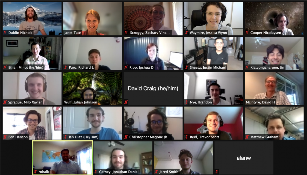 A screenshot of a Zoom video call with 24 participants.