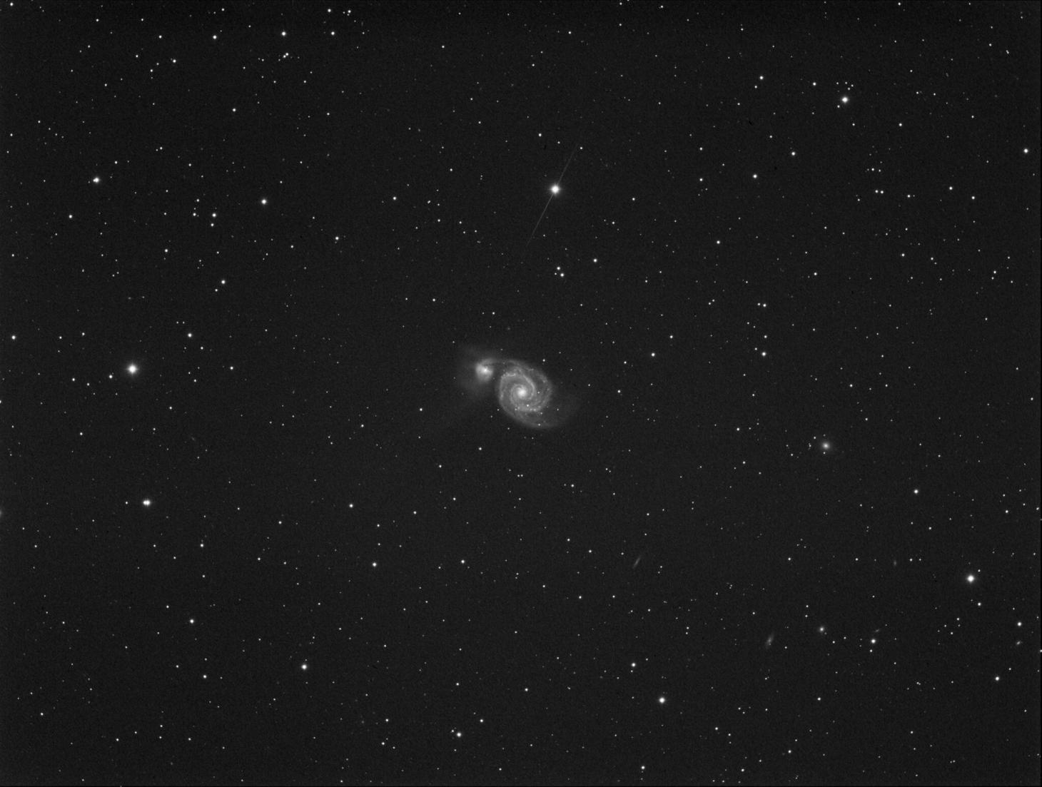 Telescope image of Messier 51.